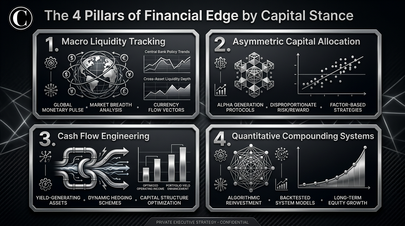 The 4 Pillars of Financial Edge Infographic